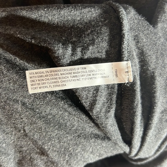 Soma Tank Top Medium Dark Gray Super Soft Relaxed Loose Fit - Picture 5 of 6